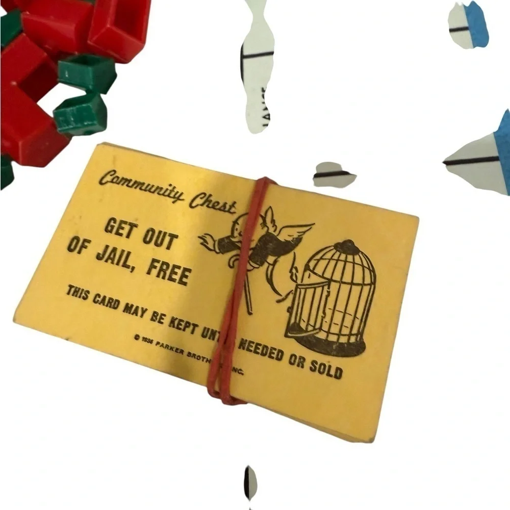 Parker Brothers monopoly board
